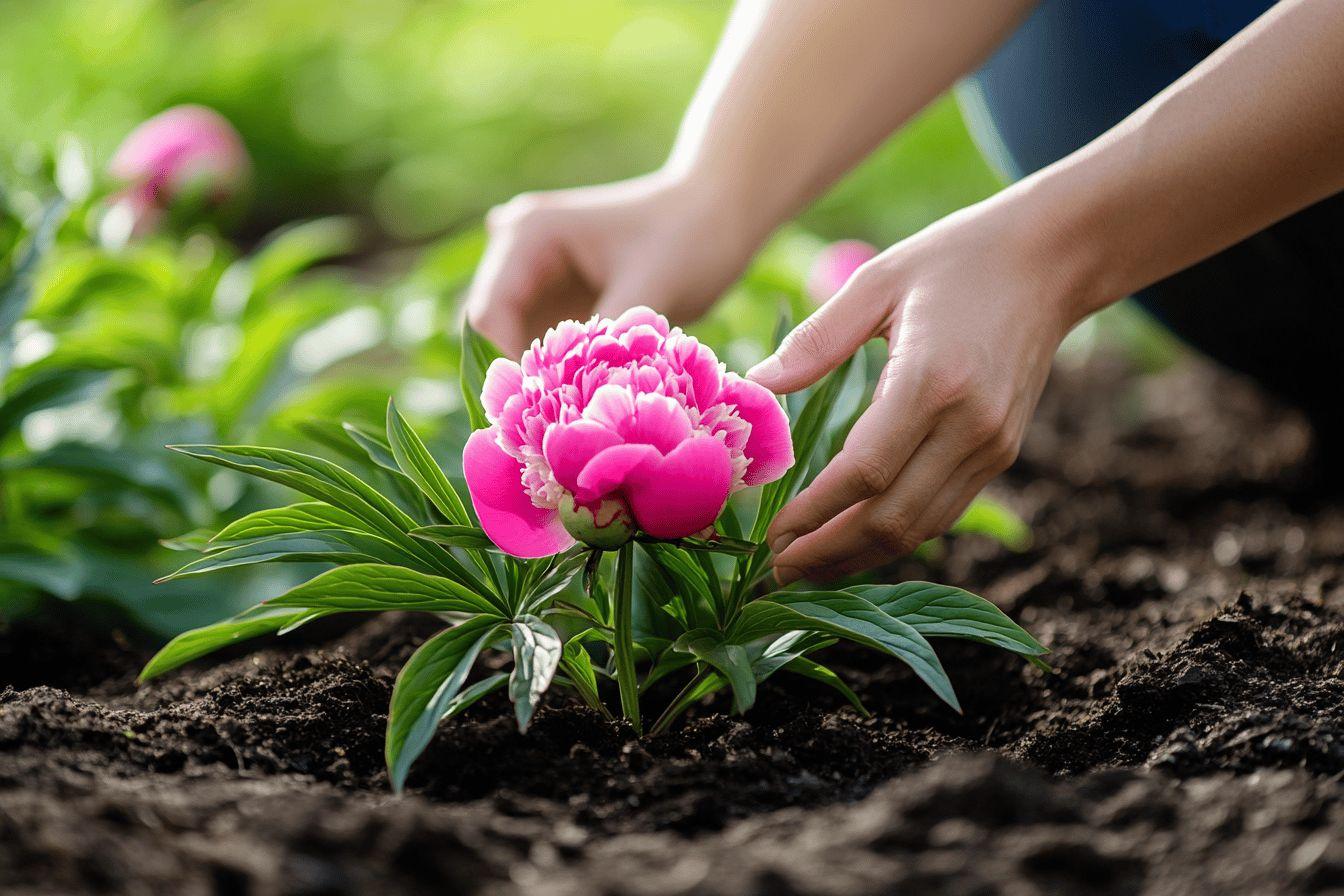 Comment déterrer et replanter une pivoine : guide complet pour une transplantation réussie
